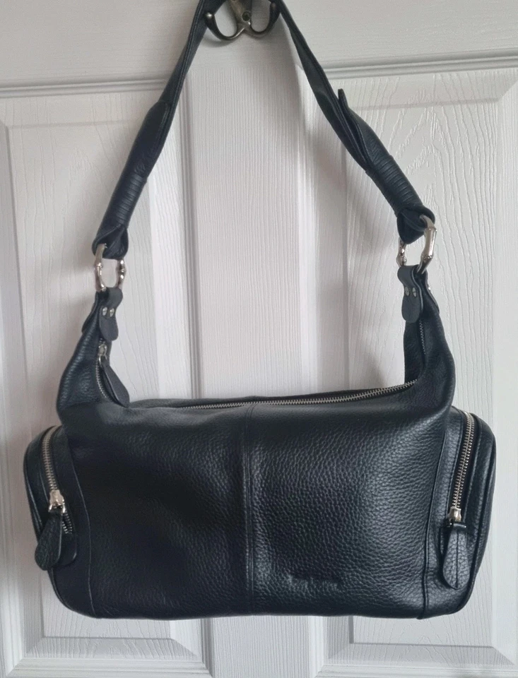 Betty Barclay Black Faux Leather Shoulder Bag Handbag - Image 1 of 4