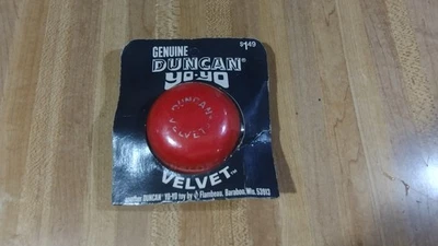 Vintage Duncan Red Velvet YoYo,70's,new,rare! - Image 1 of 4