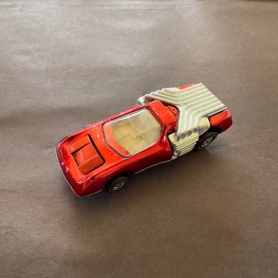 ORIGINAL 1971 MATTEL HOT WHEELS REDLINE RED NOODLEHEAD US CAR WHITE INT NM - Image 1 of 4