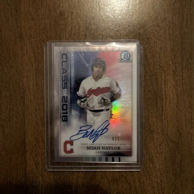 2018 Bowman Draft - Class of 2018 Autographs Bo Naylor #C18A-NN /250 Bo Naylor - Image 1 of 2