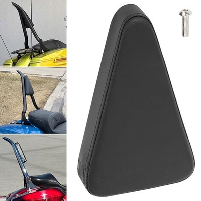 Passenger Backrest Sissy Bar Cushion Pad For Harley Honda Suzuki Kawasaki Yamaha - Image 1 of 4