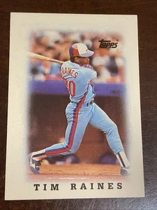 1988 Topps League Leaders Minis - #57 Tim Raines - Picture 1 of 2