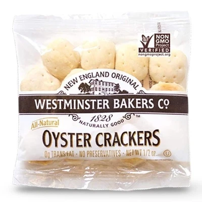 Westminster Bakers Company Premium Restaurant Oyster Crackers, (50 Count, 1/2 O