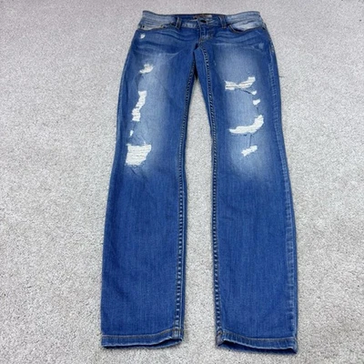 Guess Jeans Power Skinny Low Distressed Pockets Women’s Size 27 - Image 1 of 4