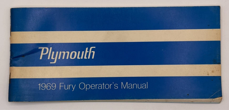Manual de operador Plymouth Fury 1969 original #81-570-9455 Foto 1 de 1