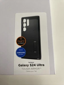 Coque téléphone Spigen [Tough Armor] (Mag Fit) | pour Samsung Galaxy S24 Ultra - Photo 1 sur 4