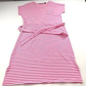 Lands' End Small Women's Belted Pullover T-Shirt Dress Pink MINT - Picture 1 of 9