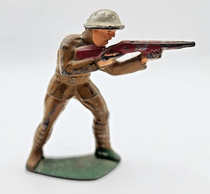 Barclay Manoil Cast Metal Soldier Standing Shooting. Cast Hemet.  B28 - Picture 1 of 5