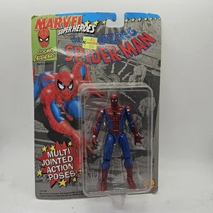 Vintage 1994 Marvel Super Heroes SPIDER-MAN Action Figure ToyBiz Super Poseable - Picture 1 of 7