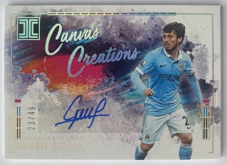 2024-25 Panini Impeccable Premier League David Silva Canvas Creations Auto /49 - Image 1 of 3