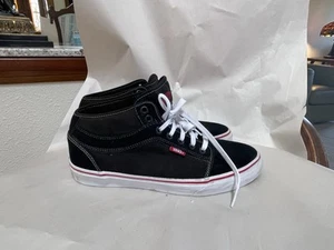 Vans Pro Classic High Top Black Leather suede men’s sneaker US 10 Off the wall - Picture 1 of 8