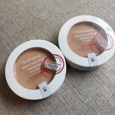 Neutrogena SkinClearing Mineral Powder Microclear Buff 30 Sealed READ - Image 1 of 2