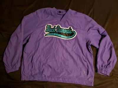 Pullover cortavientos Sport-Tek para hombre manga larga talla 2x púrpura, diamantes negros Foto 1 de 4