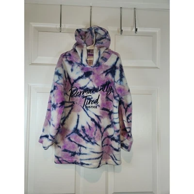 Camisón con capucha púrpura y azul Justice Sleep XS 5 6 para niña Foto 1 de 4