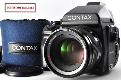 Corpo da câmera de filme formato médio CONTAX 645 + lente planar 80mm F2 do Japão - Imagem 1 de 4