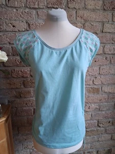 Raglan-Shirt/Top Gr. S/36 handmade Unikat Dawanda Etsy türkis - Bild 1 von 3
