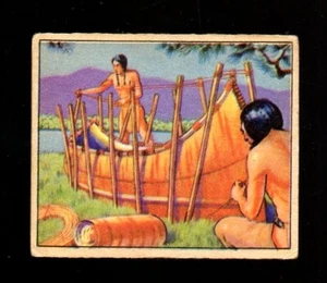 Wild West Karte # B12 Bowman (1949-50) Birke Kanu - Bild 1 von 2