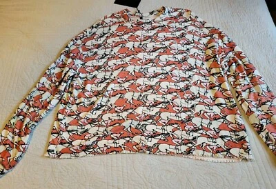 Kendall + Kylie женщин жокеи лошадей новый с Ярлыками длинным рукавом рубашка Sm, но вырез Lg/XL - Изображение 1 из 4