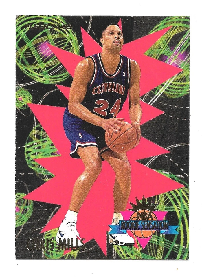 Baloncesto Fleer 1994-95 novato sensación Chris Mills #17 casi nuevo Foto 1 de 1
