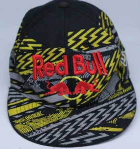Black, red and yellow Red Bull Baseball Cap Size M Made by 59Fifty - Picture 1 of 5