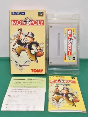 SNES -- Monopoly -- Box. Manual. Can Save! Super famicom. Japan. Game. 13248 - Image 1 of 4