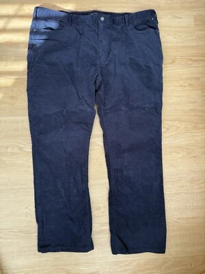 Nautica Men’s Pants Corduroy Straight Fit Stretch  42x30 Navy Blue Flat Front - Image 1 of 3