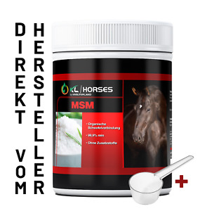 MSM Pulver Pferde 1kg, organischer Schwefel, 99,9 % reines Methylsulfonylmethan