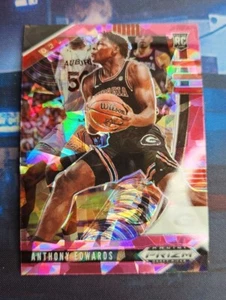 ANTHONY EDWARDS ROOKIE CARD 2020 Draft Pick Basketball PINK CRACKED ICE PRIZM RC - Picture 1 of 2