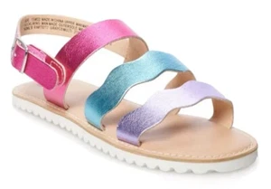 NEW BIG GIRLS SO GRAYCE SANDAL Multicolor, open toe, Size 6 - Picture 1 of 7