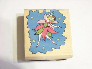 Ballerina delle fate timbro in gomma artigianato scrapbooking creazione carte - Foto 1 di 2