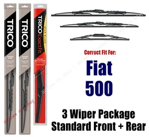 3 Wiper Package Front & Rear - fits 2017 Fiat 500 - 30240/130/12A - Bild 1 von 1