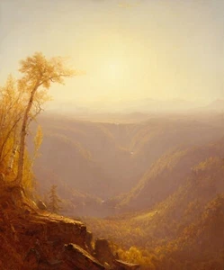 Sanford Robinson Gifford : "A Gorge in the Mountains" — Giclee Fine Art Print - Picture 1 of 7