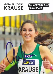 Gesa Felicitas KRAUSE - Germania, Bronzo Mondiali 2015 Atletica, Originale! - Foto 1 di 1