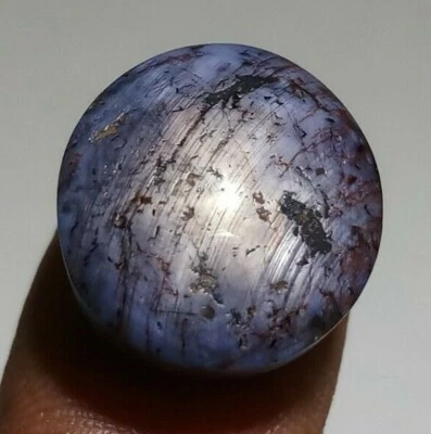 Cabujón ovalado violeta estrella rubí 30,40 quilates 100 % natural (video) piedra preciosa suelta Foto 1 de 4