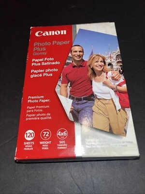 Canon струйная фотобумага плюс глянцевая 4x6 120 листов новый - Изображение 1 из 4
