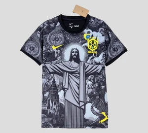 Brazil Jesus Christ The Redeemer Jersey Special Edition Shirt Comfortable - Picture 1 of 2