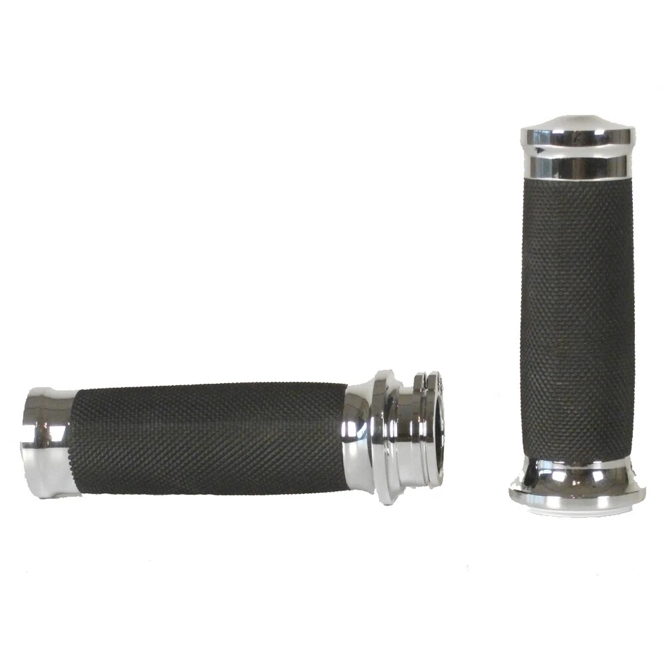 Chrome Tornado II Hand Grips for 2008 & Newer TBW Harley-Davidson Touring Foto 1 de 1