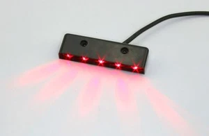 LED Map Light - High Power - 5 LED - Red LED Under Panel Footwell Light - Picture 1 of 4
