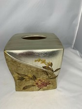 Croscill Marissa Tissue Kleenex Ceramic Holder Cover Ceramic bath