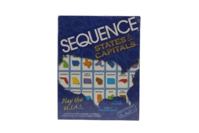 Jax Sequence States and Capitals Educational Cards Maps Complete Board Game - Image 1 of 4