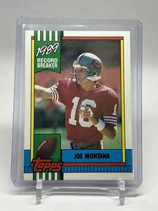 1990 Topps 1 Joe Montana  San Francisco 49ers  RB Football Card - Picture 1 of 2