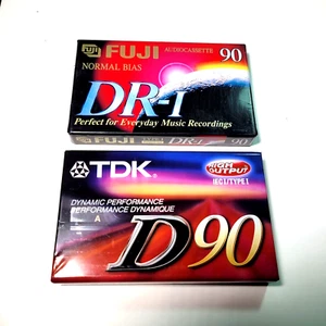 TDK D90 Standard Audiokassette & Fuji DR-I, leere Audiomedien - Bild 1 von 2