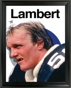 Jack Lambert Framed Sports Art Photo by Thomas Maxwell - Picture 1 of 1