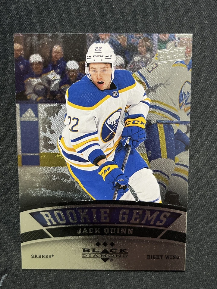 22-23 UD Extended Series Hockey Black Diamond Rookie Gems BD-35 Jack Quinn - Image 1 of 2