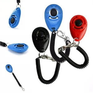 Pet Puppy School Training Teaching AID Obedience Tool Dog Clicker Trainer - Picture 1 of 6