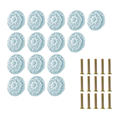 15Pcs Ceramic Door Knobs Kitchen Cabinet Cupboard Drawer Furniture Pull Handle - Image 1 of 4