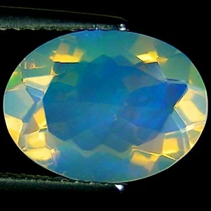 1.73 Ct Natural Ethiopian Faceted Opal Gemstone Multi Color Oval Cut - Picture 1 of 5