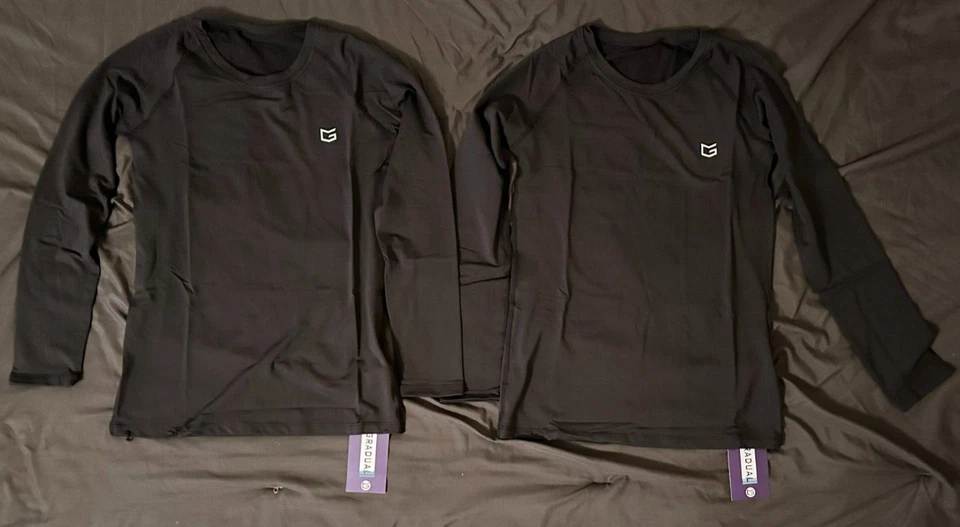 2 NWT fleece-lined THERMAL under SHIRT soccer baseball football BOYS XL lot - Image 1 of 4