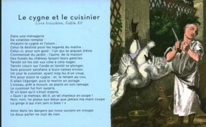 Fable de la Fontaine le cygne et le cuisinier issue de calendrier 2011 - Imagen 1 de 2