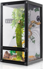 Vertical Reptile Terrarium, Wide&Tall Chameleon Cage with Top Screen Ventilation